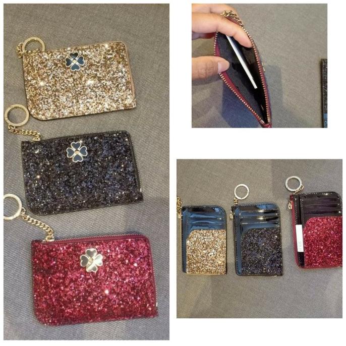 Best Seller Dompet Kate Spade Stnk Key Card Case Wallet Glitter