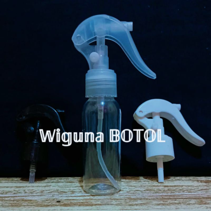 Botol Spray Triger 60ml / Botol 60ml Clear Tutup Spray Triger