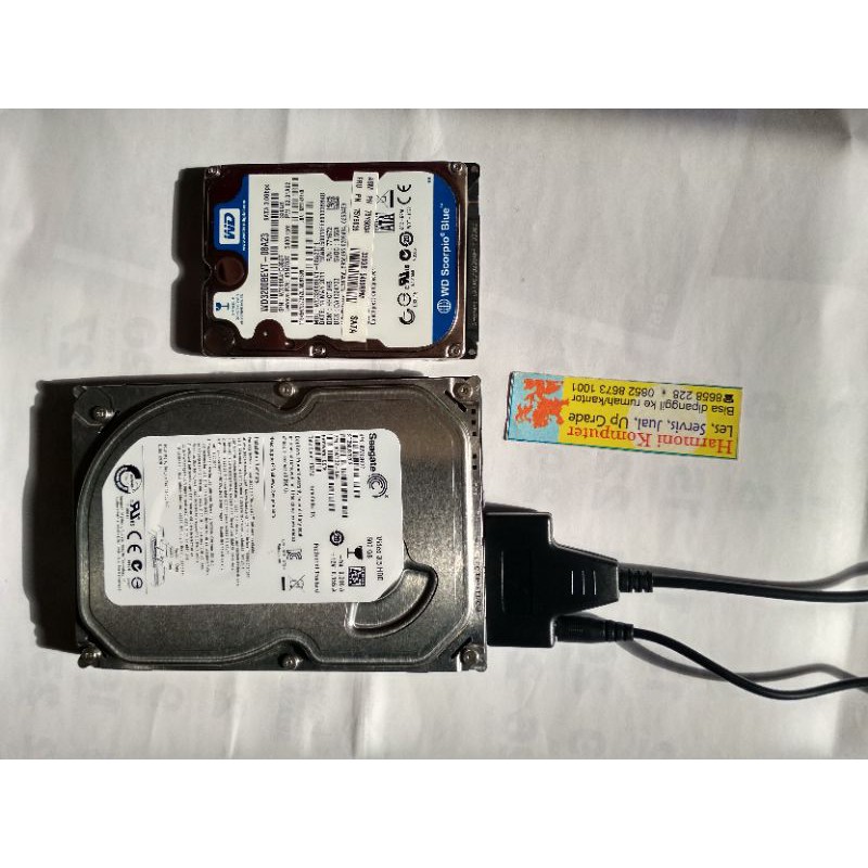 Kabel konektor konverter harddisk hdd PC 3.5 internal to eksternal SATA to USB 15+7 22pin