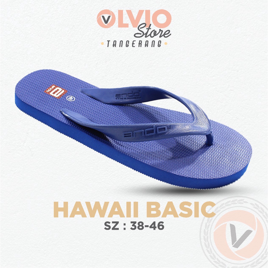 Ando HAWAII Basic - Sandal Fashion Trendy Pria Dewasa Ando Original-3