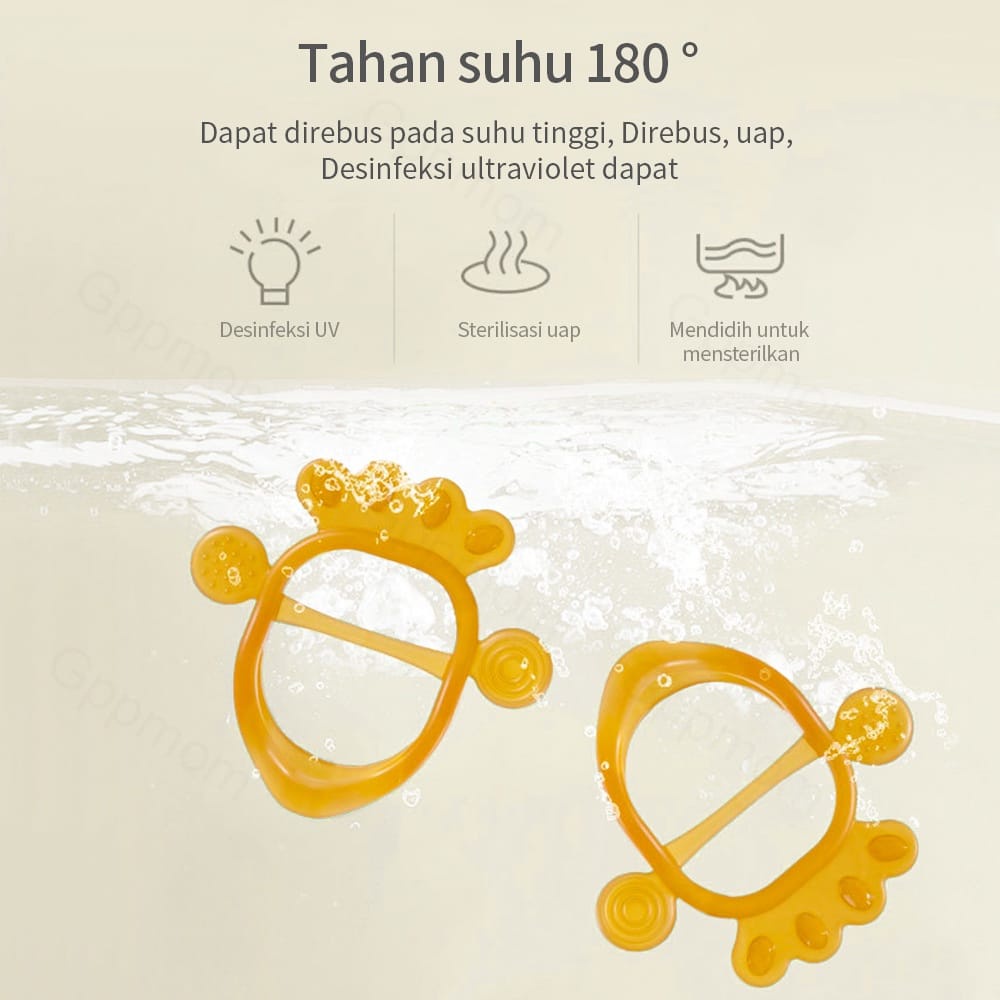 WE Teether Bayi Gelang BPA Free / Mainan Gigitan Bayi Bahan Silikon