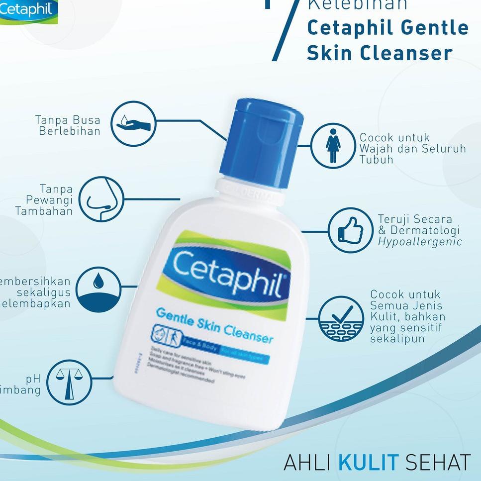 [KODE 99SKR] Cetaphil Gentle Skin Cleanser 59ml 125ml 250ml 500ml / 59 ml 125 ml 250 ml 500 ml sabun