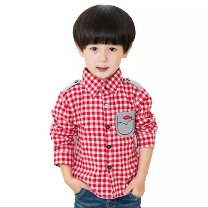 Baju Kemeja Anak Laki-Laki usia 3-10 Thn/ Kemeja Anak/Fashion Anak Laki-Laki