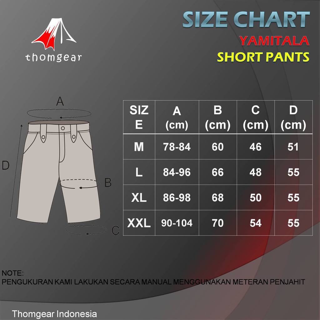 Celana Gunung Yamitala Aro Short Pants Pendek Thomgear Paiton Probolinggo