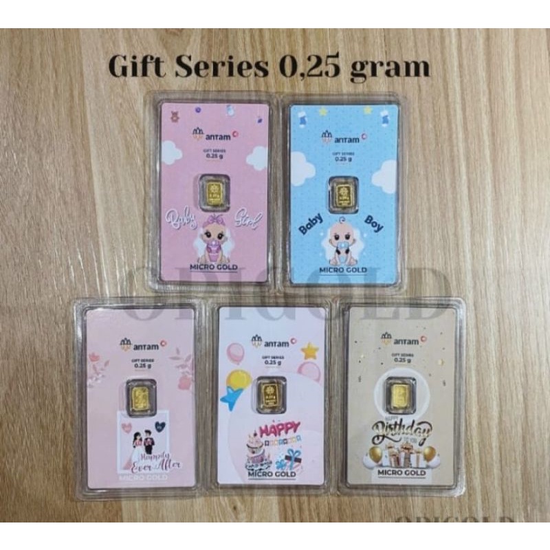 LM ANTAM Hartadinata Logam Mulia 0,25 gram Gift Series