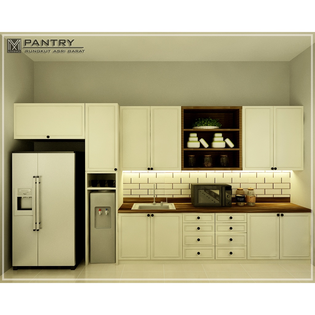 jasa desain interior kitchen pantry set dapur
