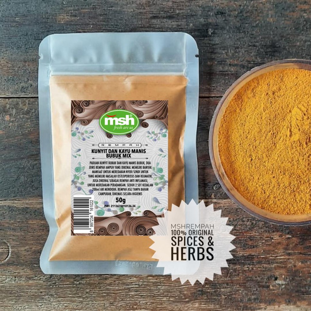 

Kunyit dan Kayu Manis Bubuk Mix