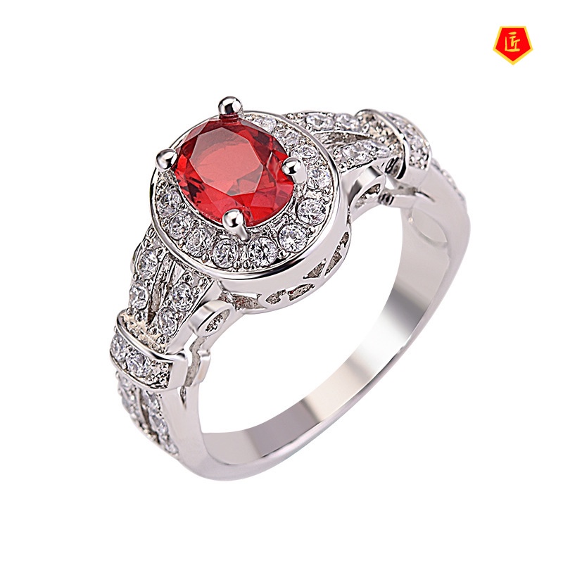 [Ready Stock]Fashion Creative Ruby Women's Ring