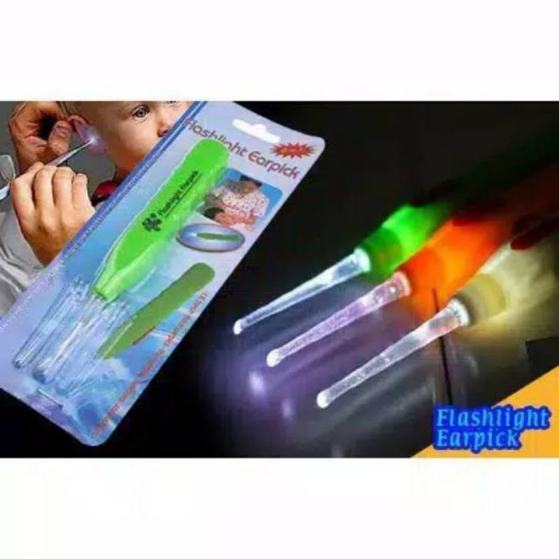 [Miss.Vinka] Pembersih Telinga Lampu Led / Flashlight Earpick / Korek Kuping Senter Anak Dewasa