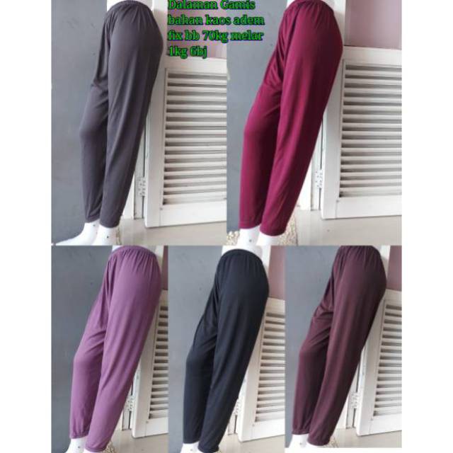 Leging Kaos Bahan Adem Legging Panjang Daleman Gamis