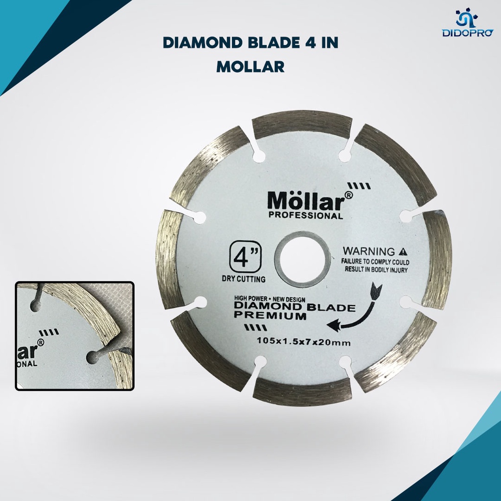 MOLLAR WHITE MATA GERINDA PISAU POTONG KERAMIK GRANIT DIAMOND WHEEL