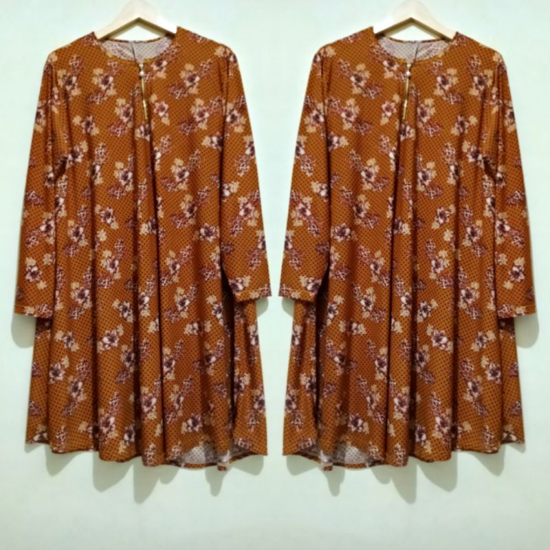 TUNIK ANNISA MAT JERSEY KOREA SUPER JUMBO