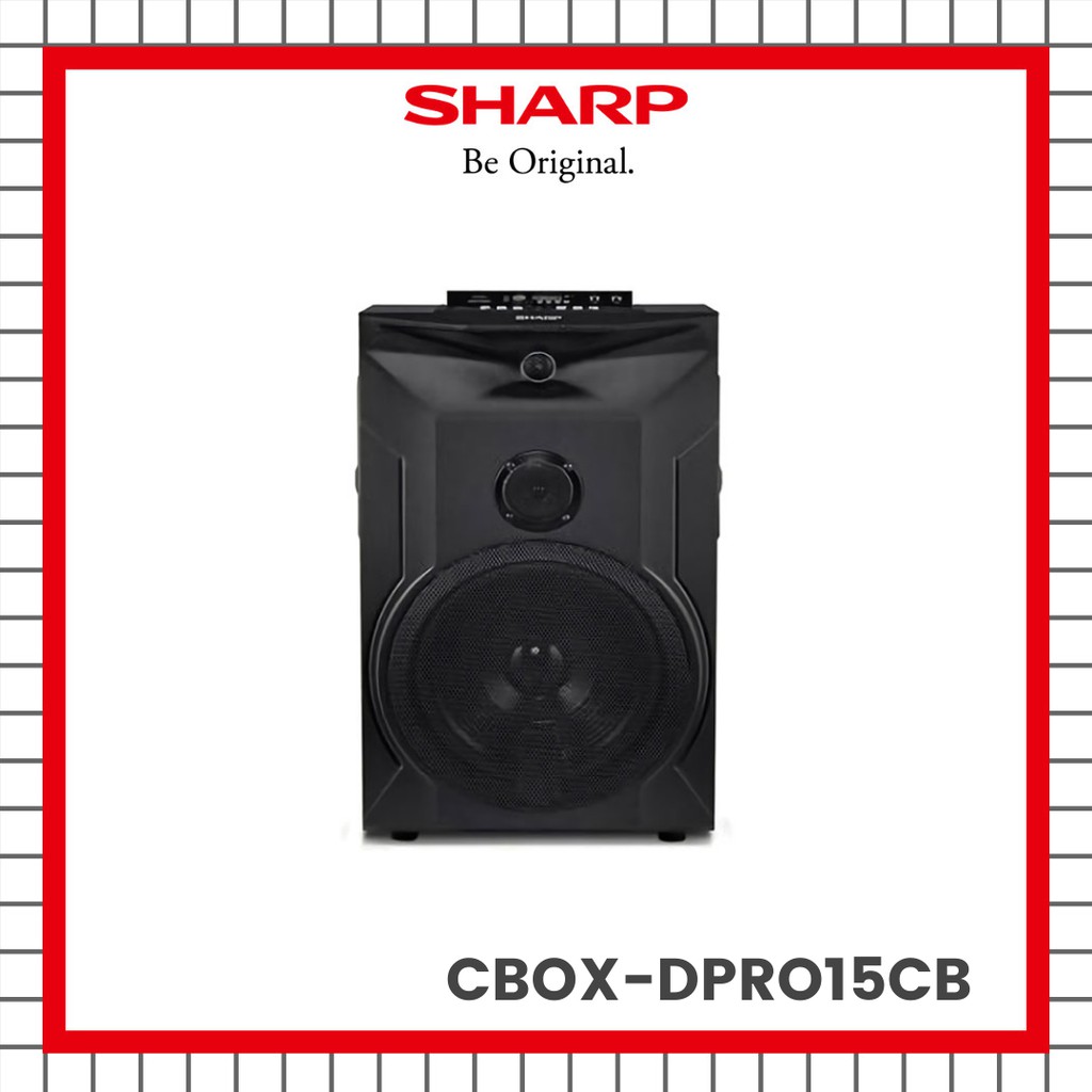 ACTIVE SPEAKER SHARP CBOX-DPRO15CB / SPEAKER AKTIF SHARP CBOX-DPRO15CB