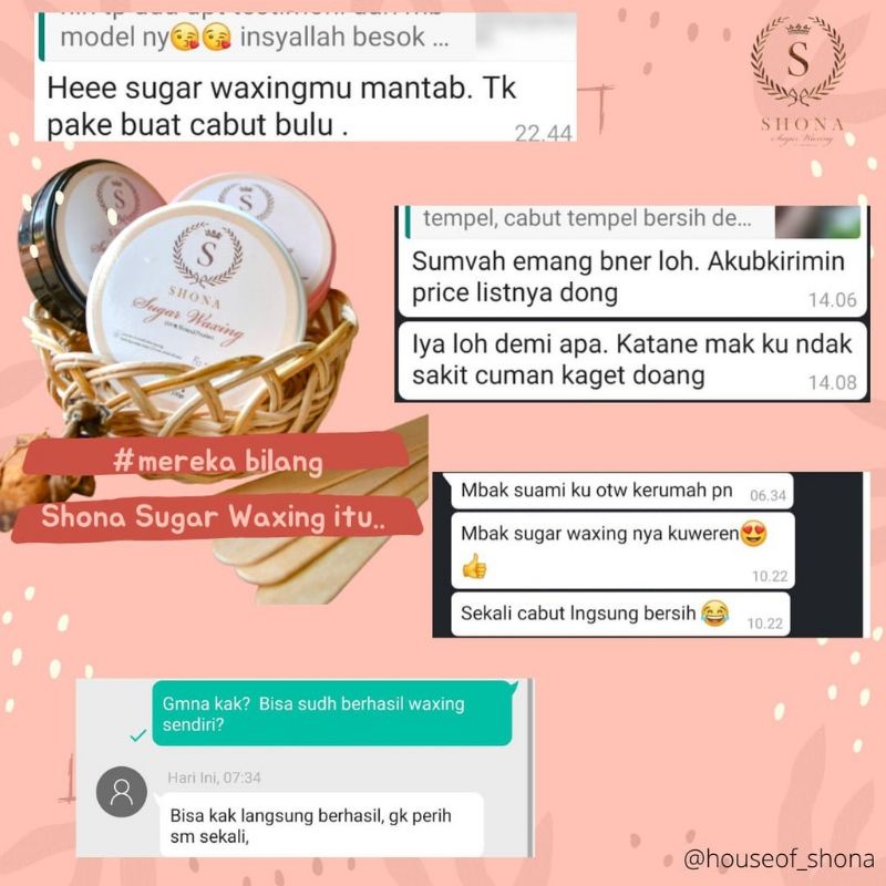 SHONA SUGAR WAXING KIT | SUGAR WAX - Hair Removal PENCUKUR RAMBUT KETIAK