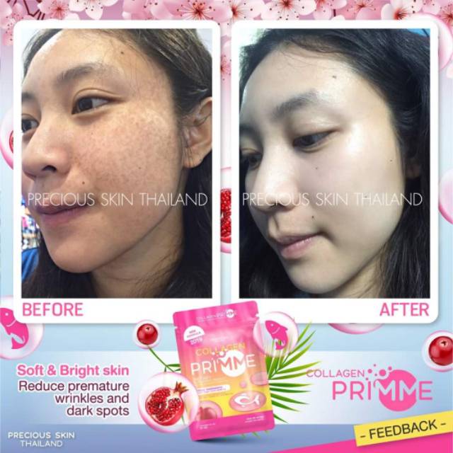 [ HALAL ] COLLAGEN PRIMME SKIN WHITENING SUPPLEMENT / SUPLEMEN KECANTIKAN / PEMUTIH  KULIT