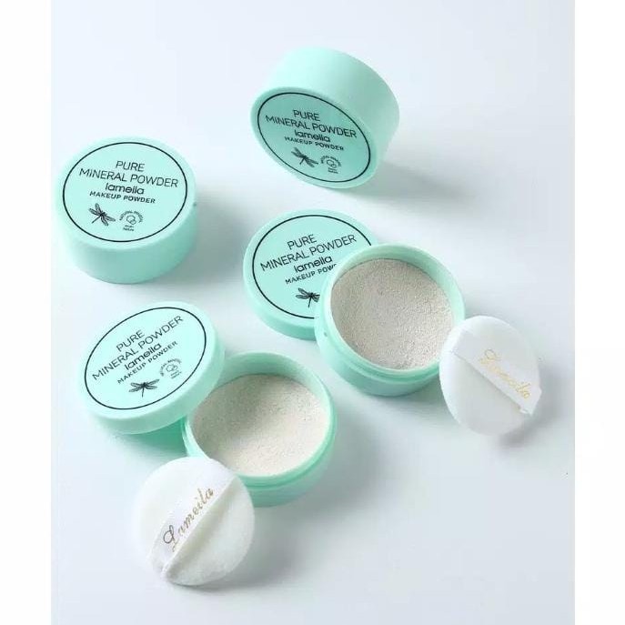 LAMEILA Pure Mineral Powder Make up Powder Daun LS 3607