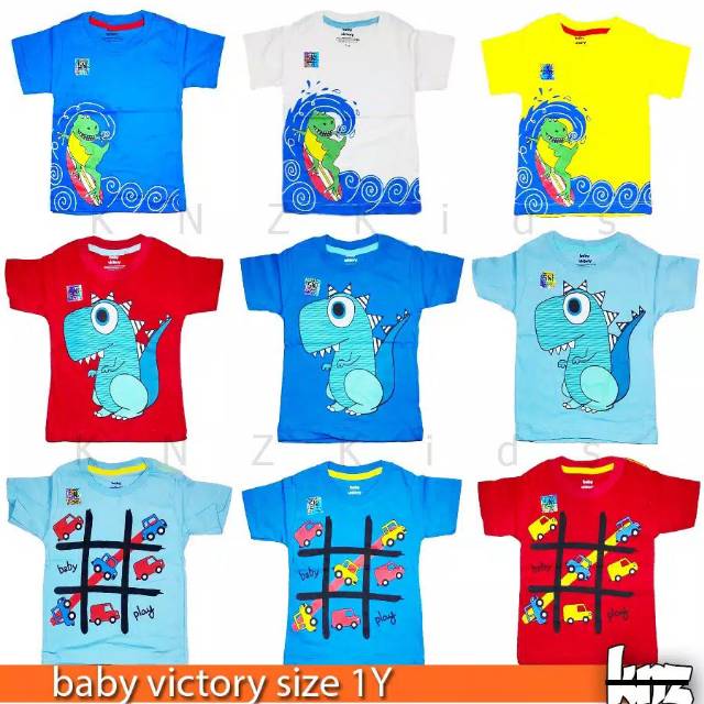 Grosir kaos baby victory minimal pembelian satu lusin