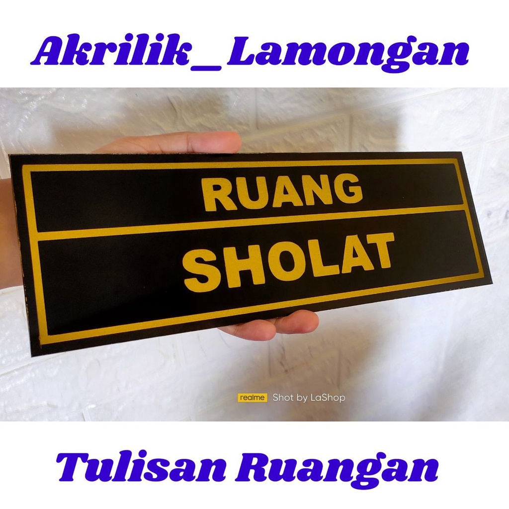 SIGN NAMA RUANGAN | TANDA NAMA KAMAR | PLAT RUANGAN BAHAN AKRILIK