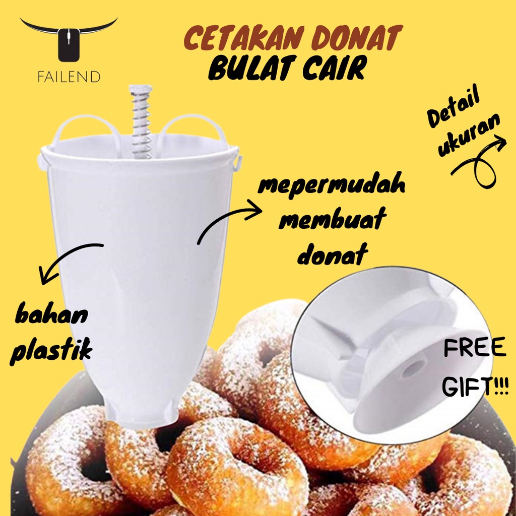 Cetakan Donat Bulat Cair Donut Maker Tool Bahan Plastik