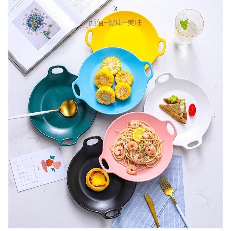 Piring Keramik Unik Model Kuali / Wajan