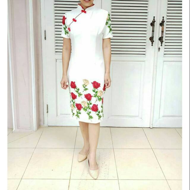 D126 Lunar Cheongsam / Dress cheongsam / Cheongsam dress / Dress wanita