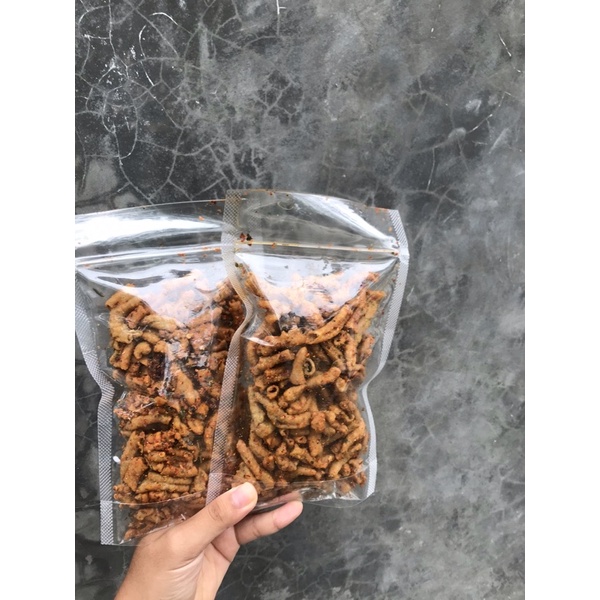 

kripik usus peras jeruk 100gram/kripik usus/ usus crispy pedas/ pedasjerk