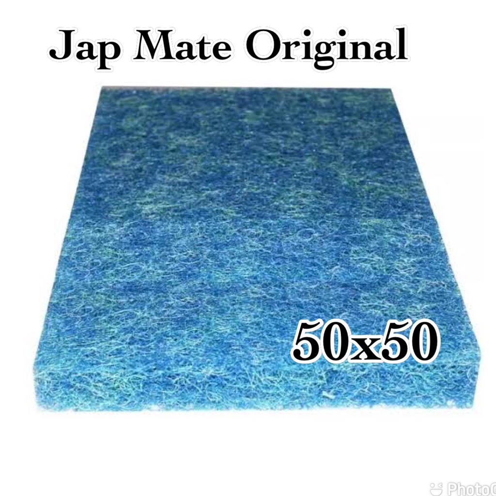 KAPAS JAP MAT JEPANG UKURAN 50 X 50  MEDIA FILTER AQUARIUM KOLAM KOI / JAP MATE FILTER AQUARIUM AKUA
