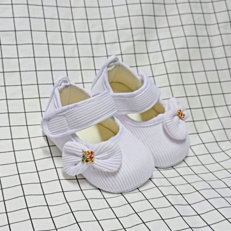 sepatu bayi/flat shoes sepatu bayi anak perempuan pita lucu2_12bln