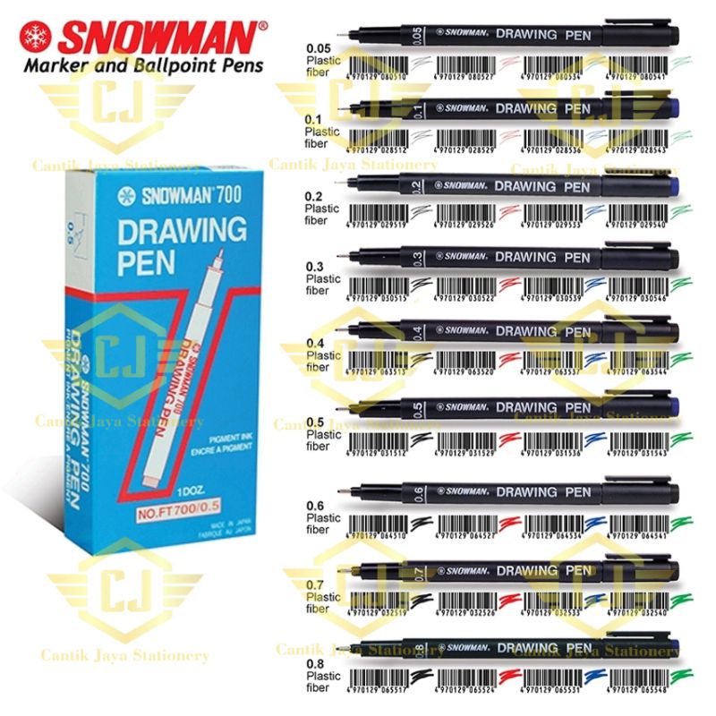 

Ballpoint / Pulpen Snowman Drawing Pen