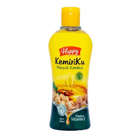 [COD] Happy Kemiriku Minyak Penumbuh dan Pelebat Rambut dalam 1 Minggu dengan Ekstra Vitamin E - 100ml