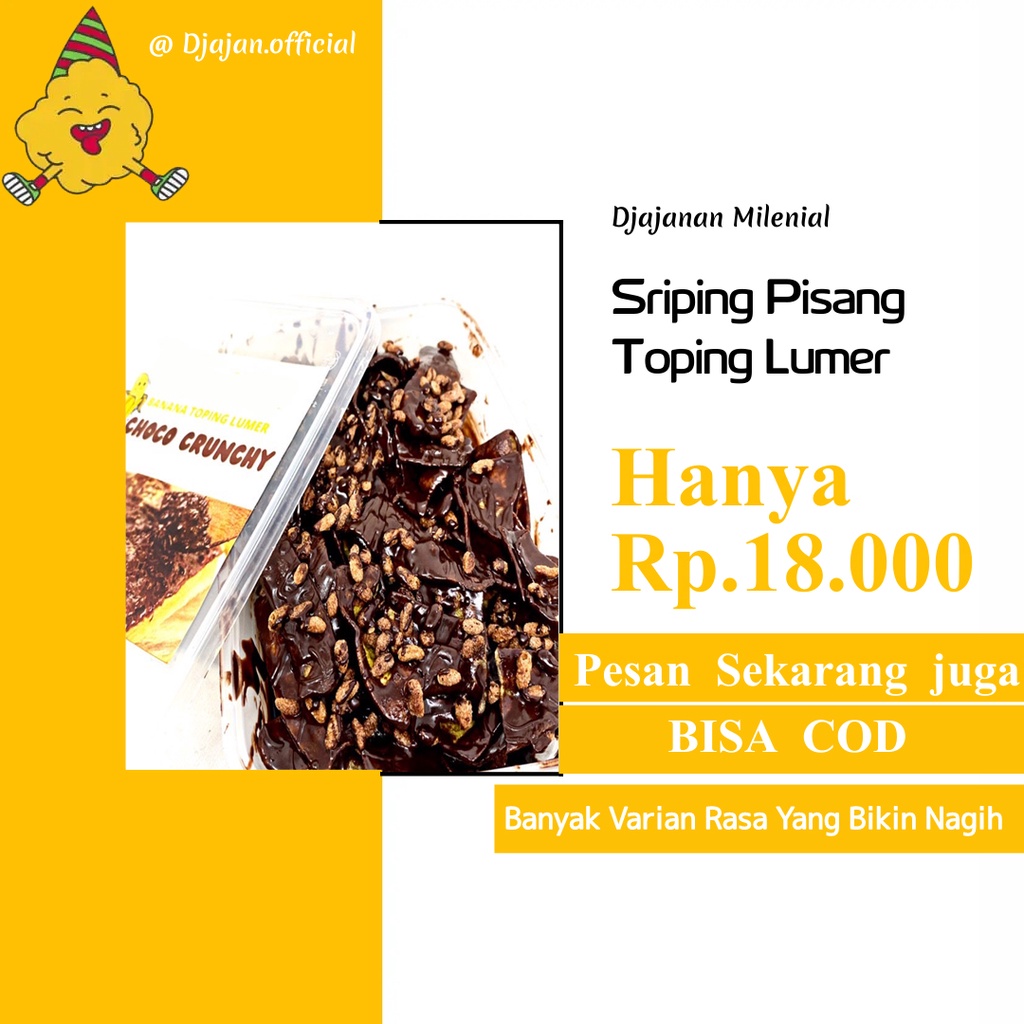 

Keripik Pisang Bertoping Kripik Pisang krippik Pisang Coklat Keripik Jajanan Pisang Krispi Kripik Pisang Coklat Lumer