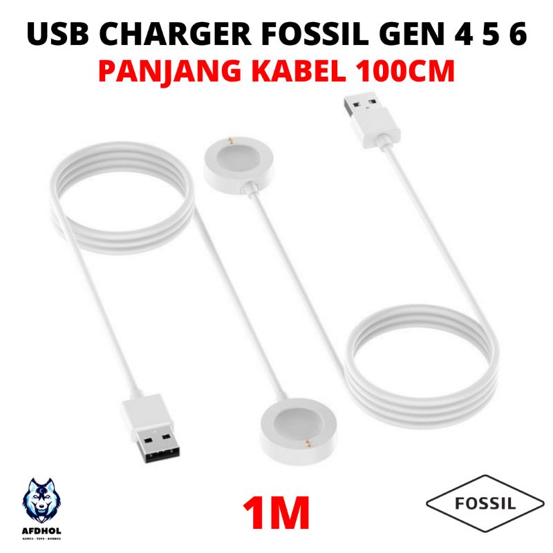 Charger KABEL USB FOSSIL GEN 4 5 6 Q 5E SPORT DIESEL EMPO ARMANI MICHAEL KORSE MK DOCK CABLE CHARGING SMARTWATCH JAM SPORT FOSSIL DIESEL EMPO ARMANI MICHAEL KORSE MK C8U0 Charger smartwatch Premium  Carger Jam tangan BISA COD Berkualitas O6G6 Terlar