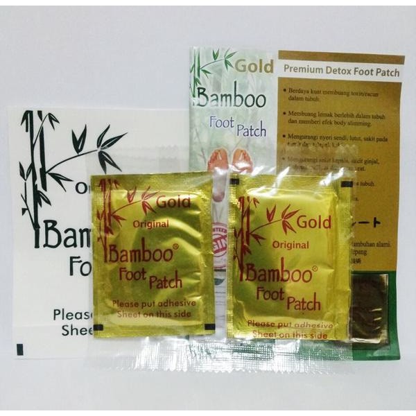 Koyo Kaki Penyerap Racun Bambu Gold Bamboo Gold Original Detox Foot Patch Original
