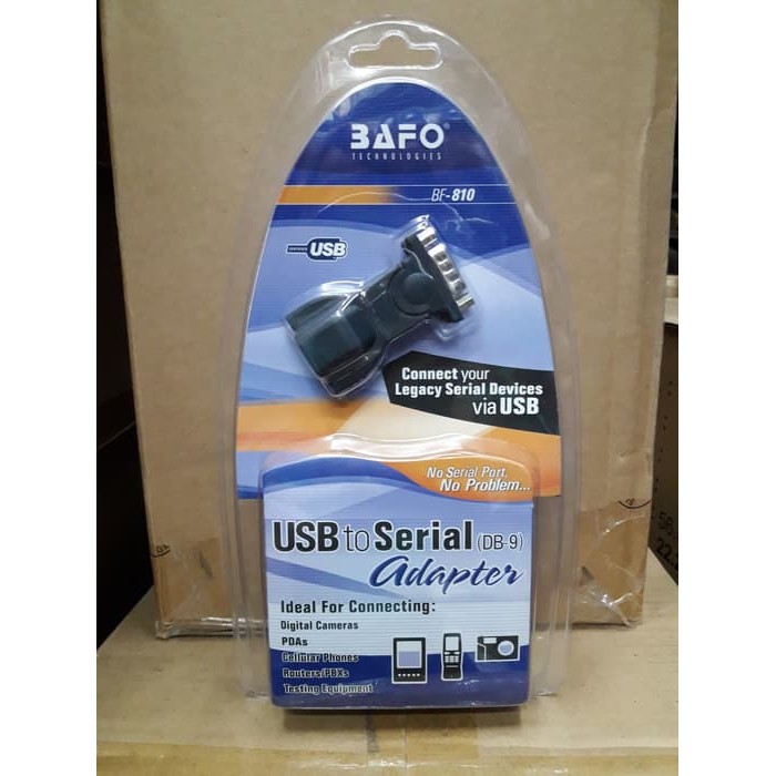 BAFO BF-810 USB to Serial Adapter DB-9 DB9