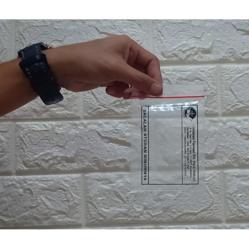 Ziplock Klip Obat untuk rumah sakit semua ukuran