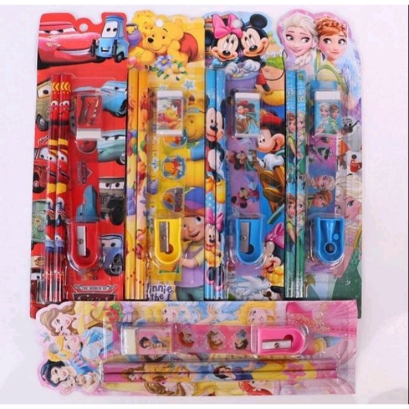 

Q218 - Mini Stationary Set / Set Alat Tulis Sekolah 5 In 1 / Pencil Set Alat Tulis Anak 5 In 1