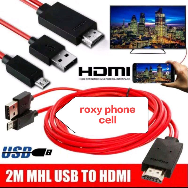 KABEL HDMI V8 MICRO MHL TO HDMI MEDIA ADAPTER