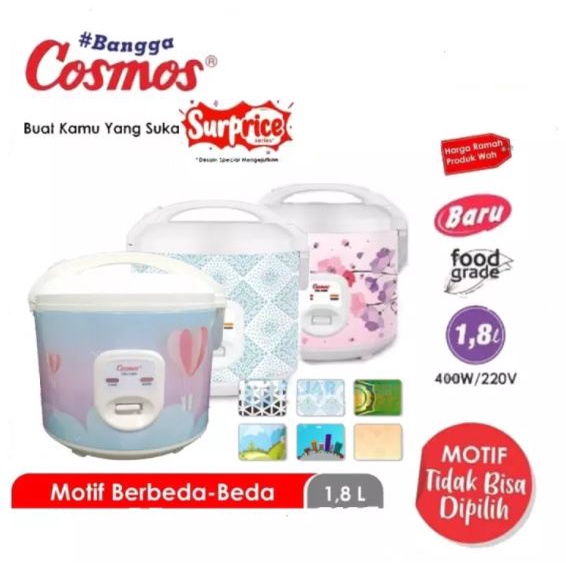 Magic Com Cosmos CRJ-3305 1.8 liter - Rice Cooker Cosmos CRJ3305 3in1 Surprice Series