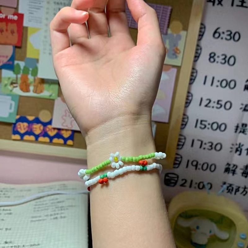 Gelang Manik-Manik Bunga Daisy Gaya Korea