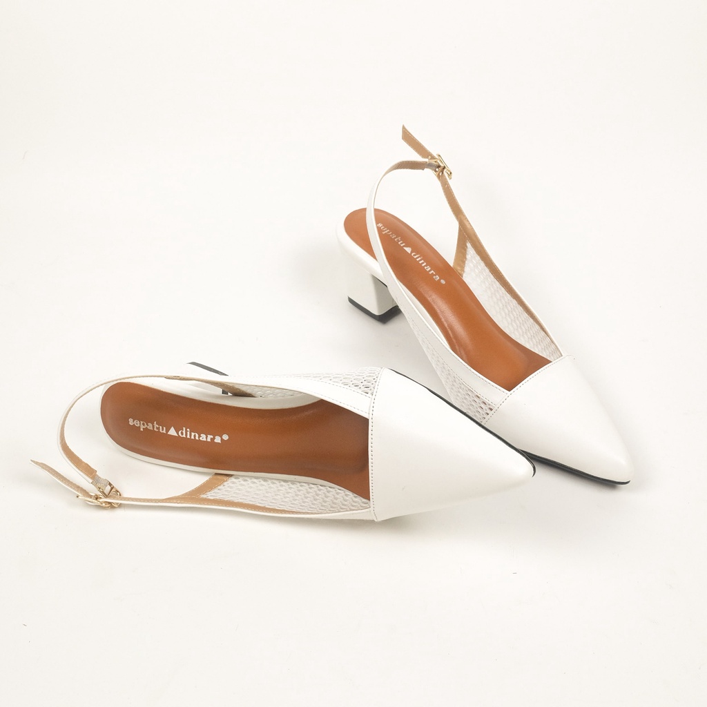 Sepatu Dinara  Nahda Sepatu Sandal Wanita  Mules  Heels 5 Cm
