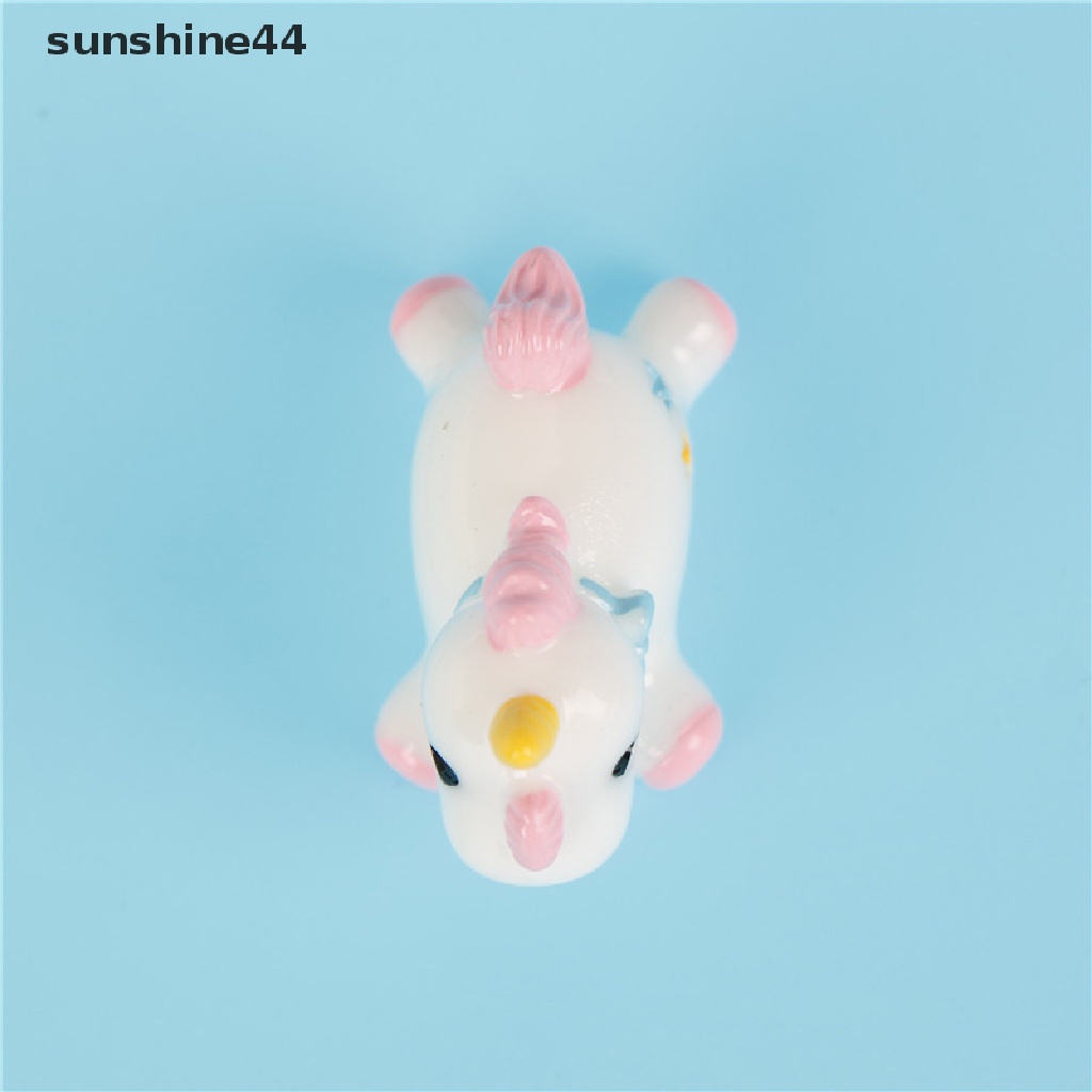 Sunshine Miniatur Unicorn Untuk Dekorasi Taman Mini / Rumah Boneka