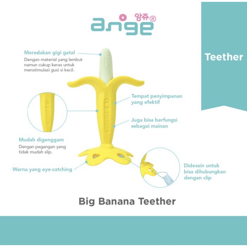 ANGE Big Banana Teether - Gigitan Bayi