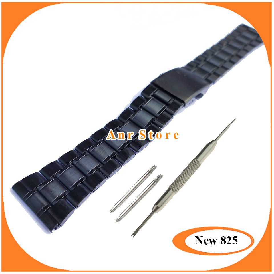 Tali Jam Tangan Rantai Stainless Model Lurus Bonus Pen Dan Remover