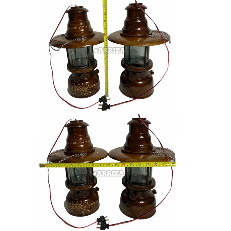 LAMPU PETROMAK LAMPU HIAS / LAMPU GANTUNG / LAMPU DUDUK DARI KAYU JATI BESAR