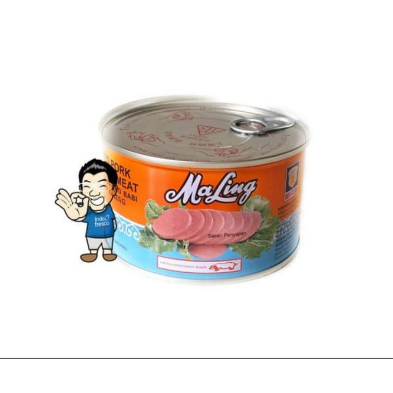 

TTS MALING PORK LUNCHEON MEAT CANNED- MA LING DAGING BABI KALENG 397 GRAM