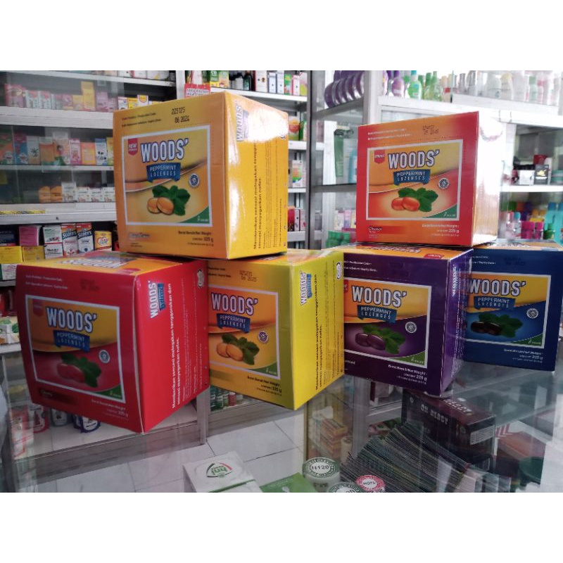 PERMEN WOODS | VARIAN LEMON, HONEY LEMON, ORIGINAL, CHERRY &amp; BLACKCURRANT