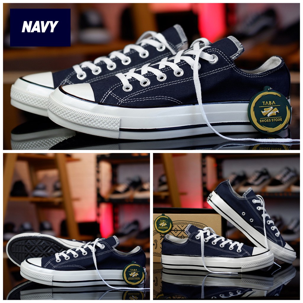 (BISA COD) SEPATU 70s LOW NAVY  PREMIUM SNEAKERS PENDEK PRIA  WANITA IMPORT