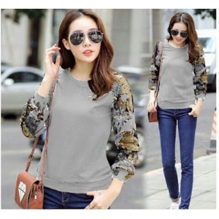 FLOWER HAND MAROON / NAVY / MERAH / RED / GREY / BLOUSE TERBARU TERPOPULER TERLARIS/TERMURAH #2