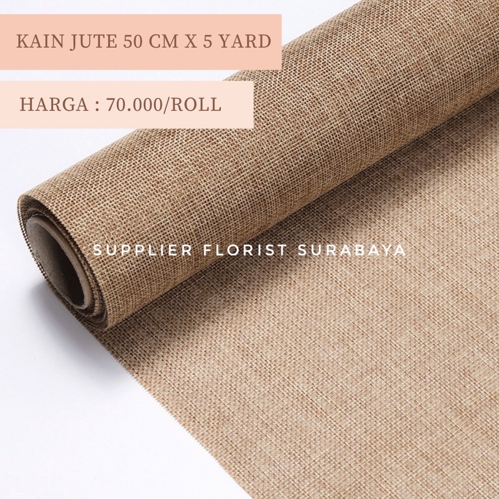 Flower Wrap Bunga Paper Jute Korea / Karung Goni / Mesh Roll / DIY Flower/ Kertas Bunga Korea