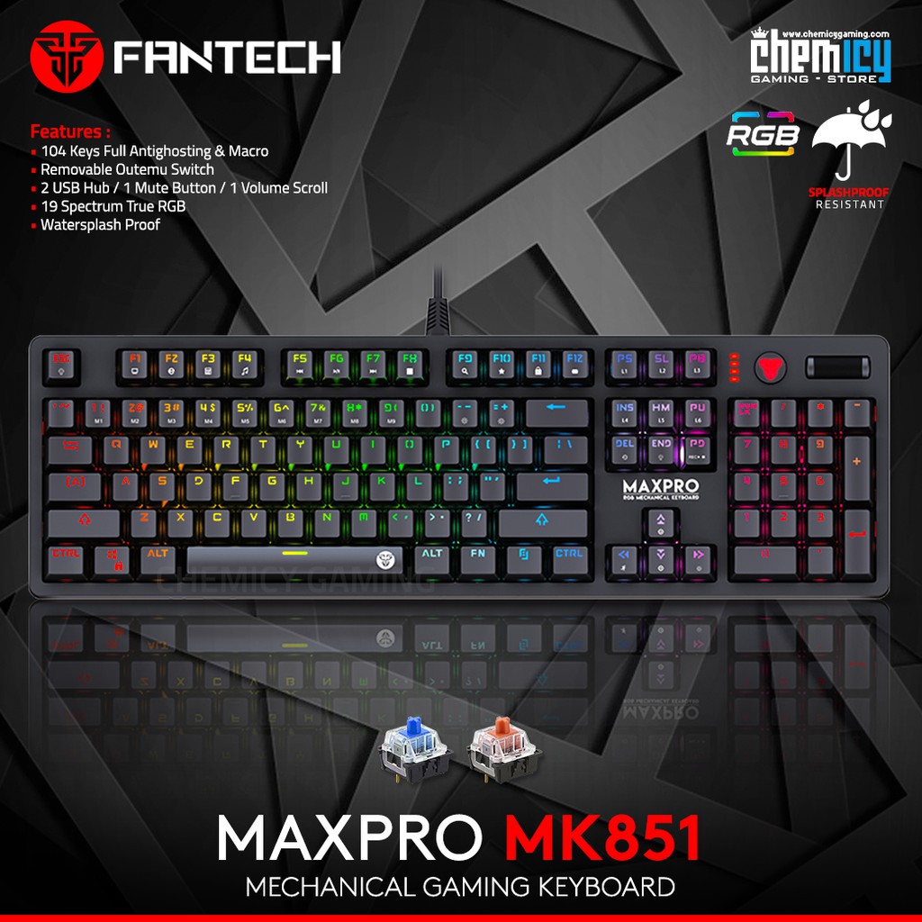 Fantech MK851 MAX PRO RGB Mechanical Gaming Keyboard